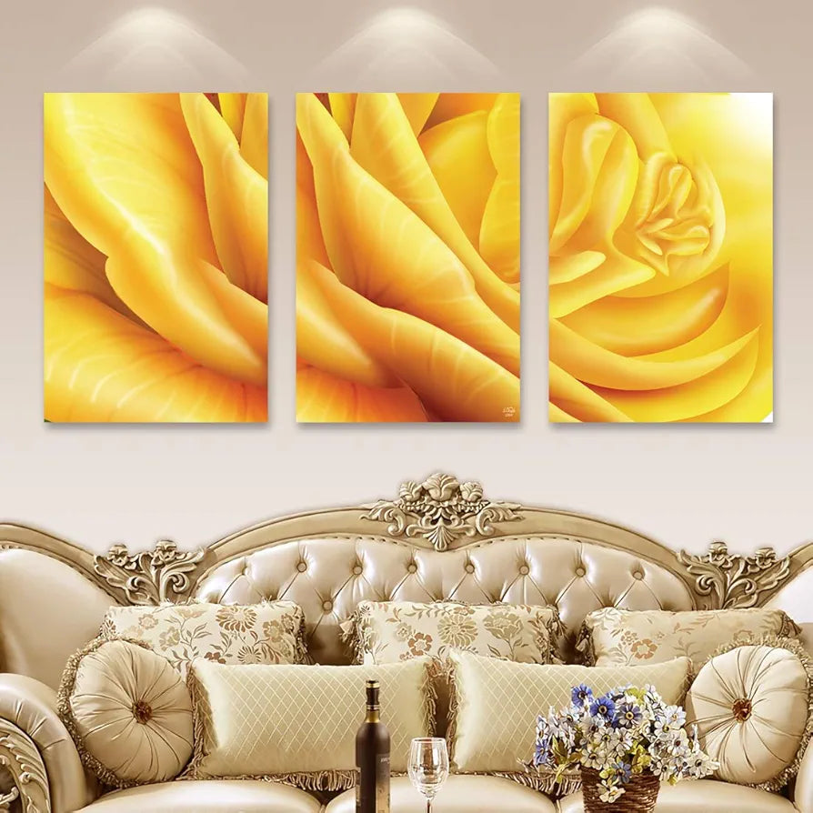 Rangoli MDF 3 Pcs Wall Poster 12x18 Inch Decorative Wall Art P-4 Design-21