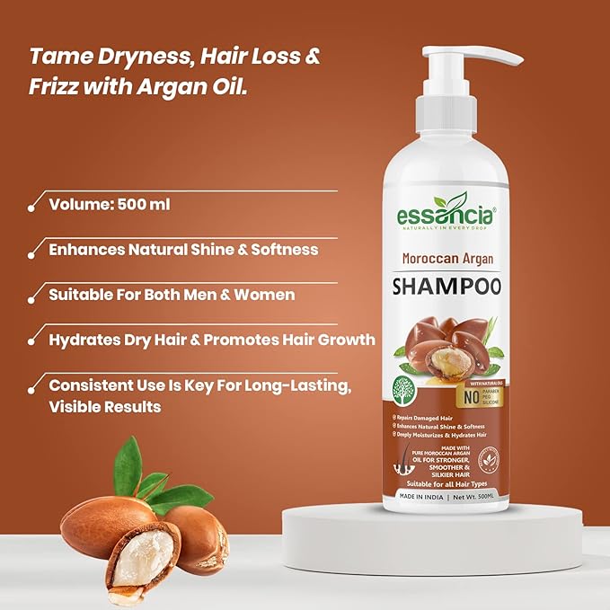 Essancia Moroccan Argan Oil Shampoo - 500 ml