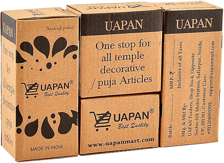 Uapan Brass Pooja Bell with Diya Nagpari 4Inch, Diya_1.7Inch