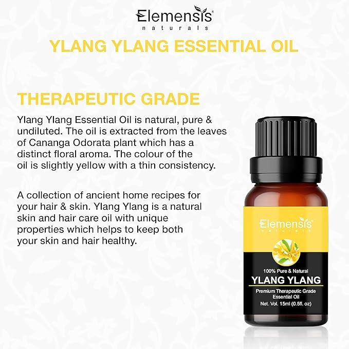 Elemensis Naturals Pure & Natural Ylang Ylang Essential Oils - 15 ml