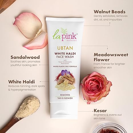 La Pink Ubtan White Haldi Face Wash - 100 ml