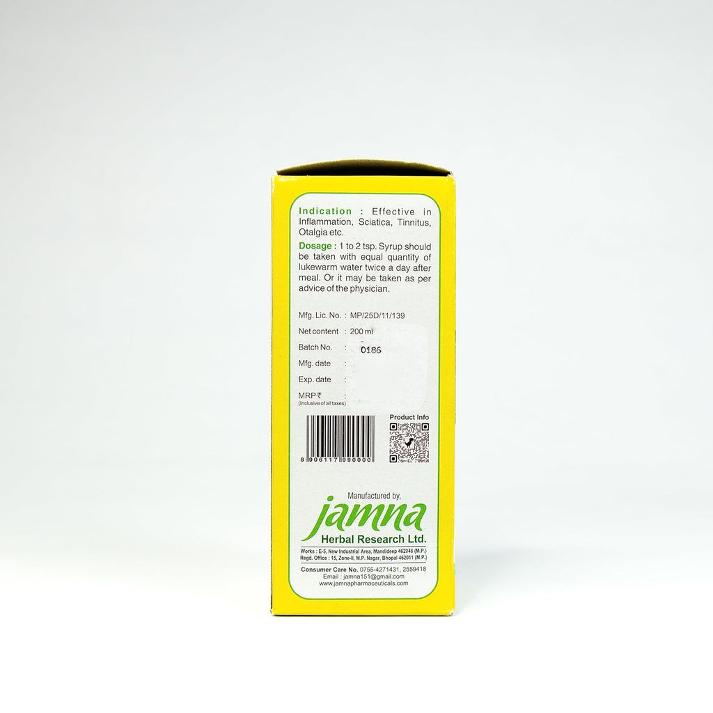 Jamna Herbal Traditional Plant-Based Syrup - 200 ml (Pack of 2)