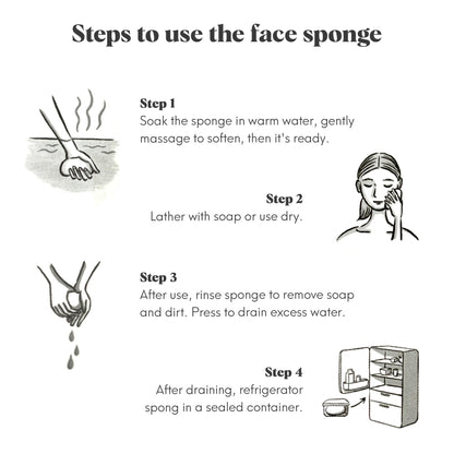 ILEM JAPAN Natural Konjac Sponge Face (Green Tea)