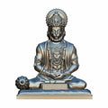 Jd Fresh 4.5 Inch Bajrangbali Statue with Gada - silver