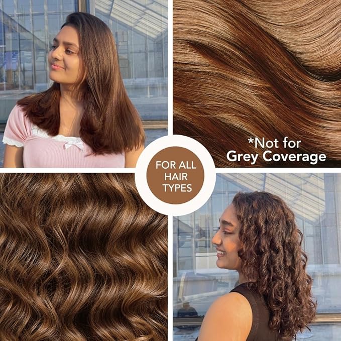 Paradyes No Bleach Glossy Hair Tint, Ammonia-free Formula for Natural Black Hair - 160 Gms | Golden-Brown | Lover's Latte