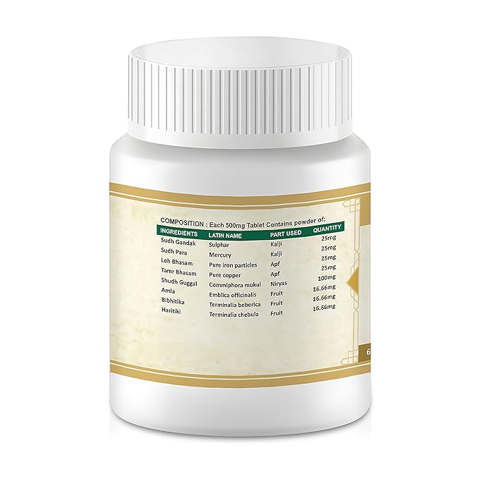 Jeena Sikho Shir Shool Har Vati Tablets | Ayurvedic Headache Relief - 60 Tabs