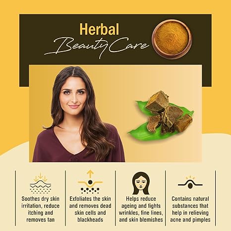 Iyush Herbal Ayurveda Kasturi Haldi Powder for Face Beauty Wild Turmeric