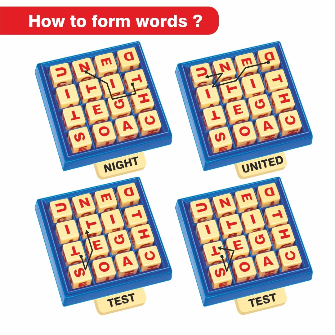 Toymate Word Boggle Fast Word Search Board Game