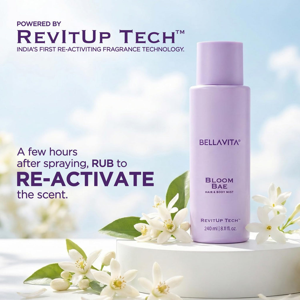 Bellavita Bloom Bae | 2 in 1 Hair and Body Mist | 240ml | Long Lasting Premium Body Mist for Woman, Girl | Water based formulation