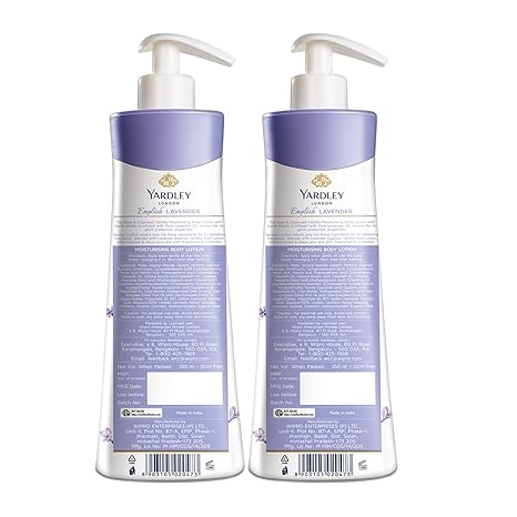 Yardley London English Lavender Moisturizing Body Lotion - 350 ml (Pack of 2)
