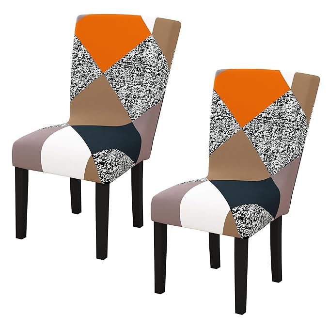Story@Home Chair Cover Stretch Dining Chair Cover Yellow Chair Cover Elastic Stretch