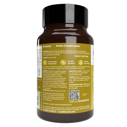 HealthKart hk vitals Salmon Omega 3 (60 Capsules) |