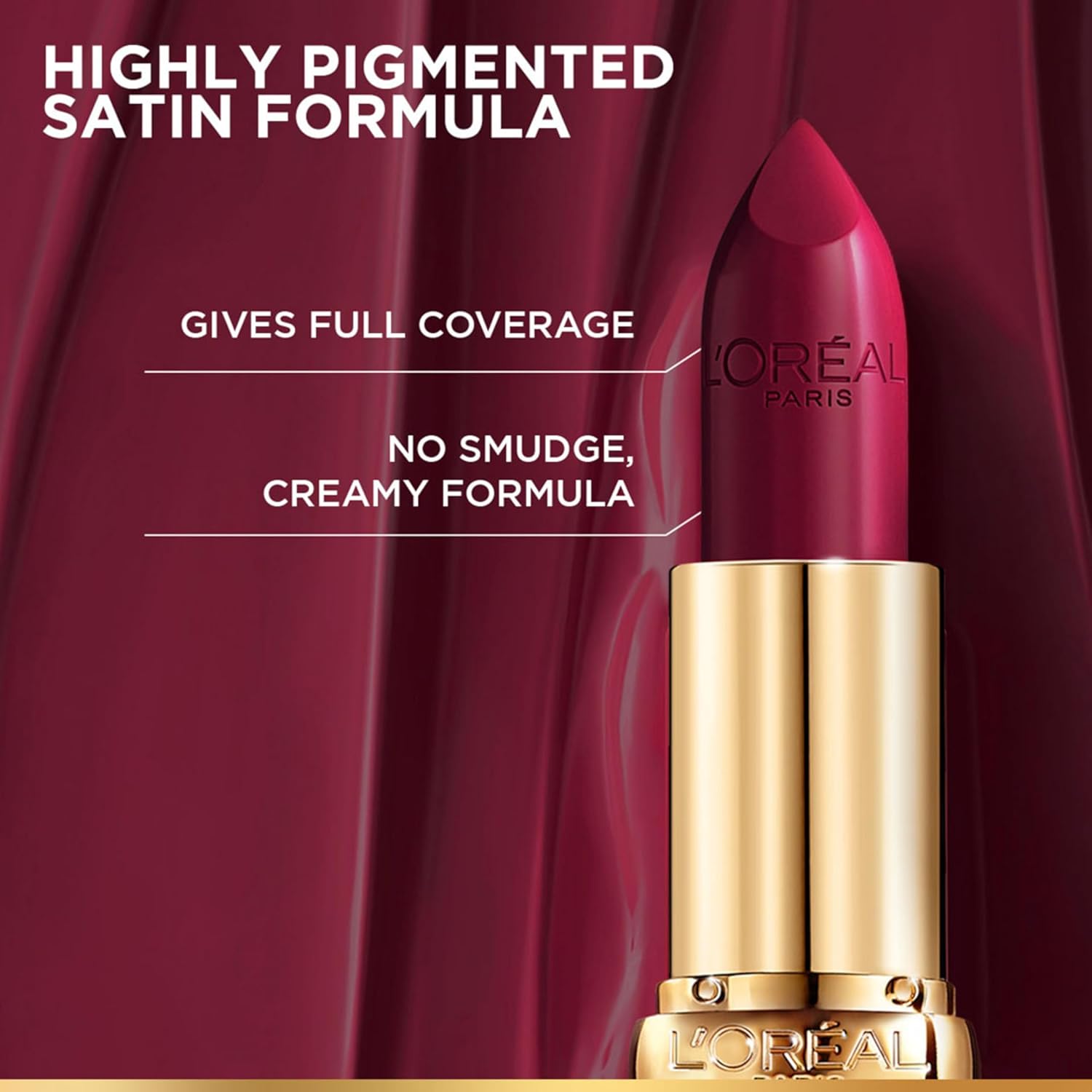 Lâ€™OrÃ©al Paris Color Riche Satin Lipstick- 124 S'il Vous Plait, 4.3 gm