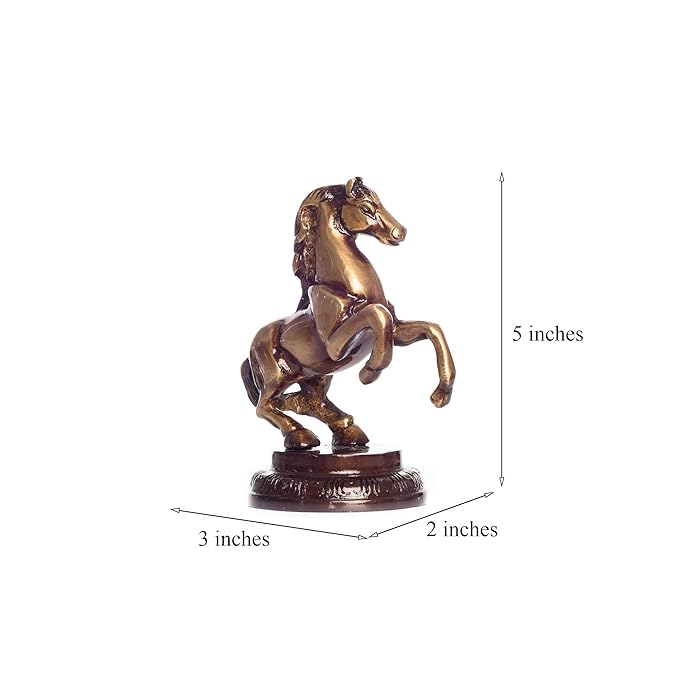 Ecraftindia Brass Horse Tableware Antique Showpiece