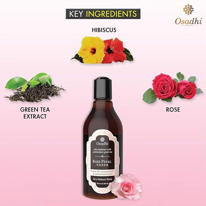 Osadhi Rose Water Face Toner - 300 ml