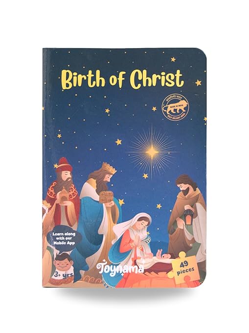 Toynama Educational Toys for Kids - Birth of Christ 49 Pcs Jigsaw Puzzles Ages 3+ | Cultural Interactive Learning