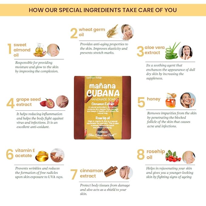 Nyassa Manana Cubana Handmade Soap - 150 Gms
