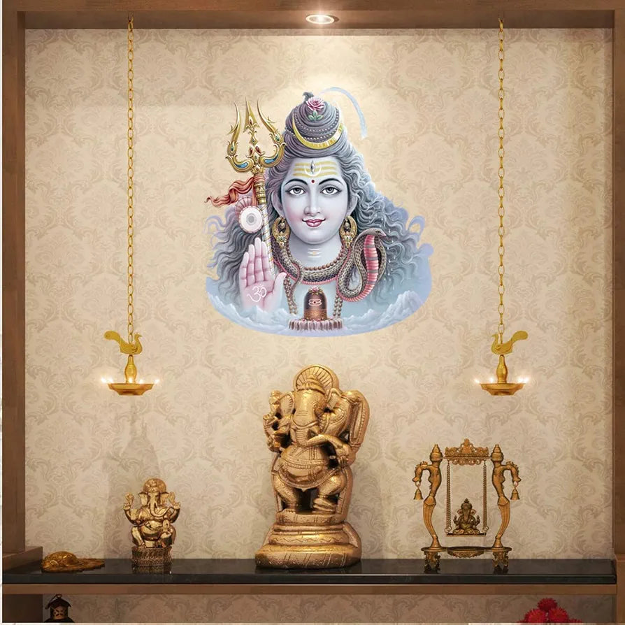 Rangoli White Glossy Vinyl Wall Sticker Premium Self-Adhesive Waterproof Parent-5 Design-16