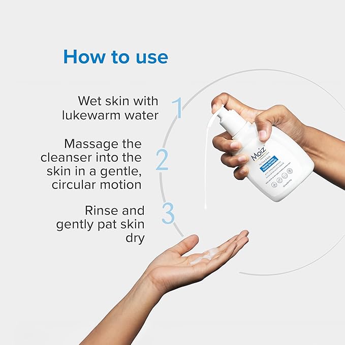 Moiz Cleansing Lotion | Face & Body Cleanser | for Sensitive Skin - 200 Ml