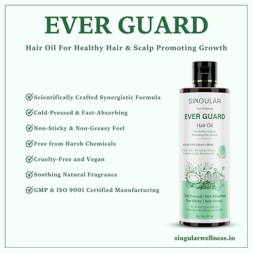 Singular Ever Guard Hair Oil for Men & Women - 200 ml