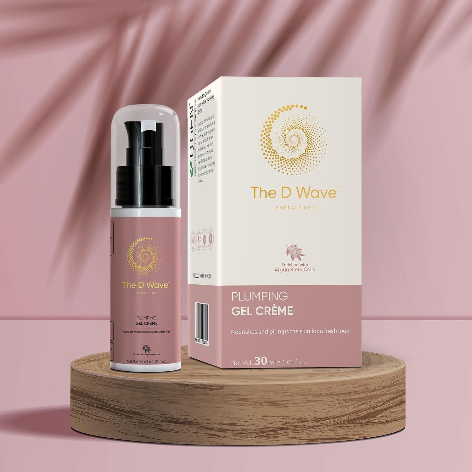 D Wave Skin, Plumping Gel Cream – Diminishes Fine Lines & Wrinkles, 30ML | Restores Pores | Prevents Glycation | Instant Hydration & Freshness | No White Cast On Darker Skin | Plumps Skin