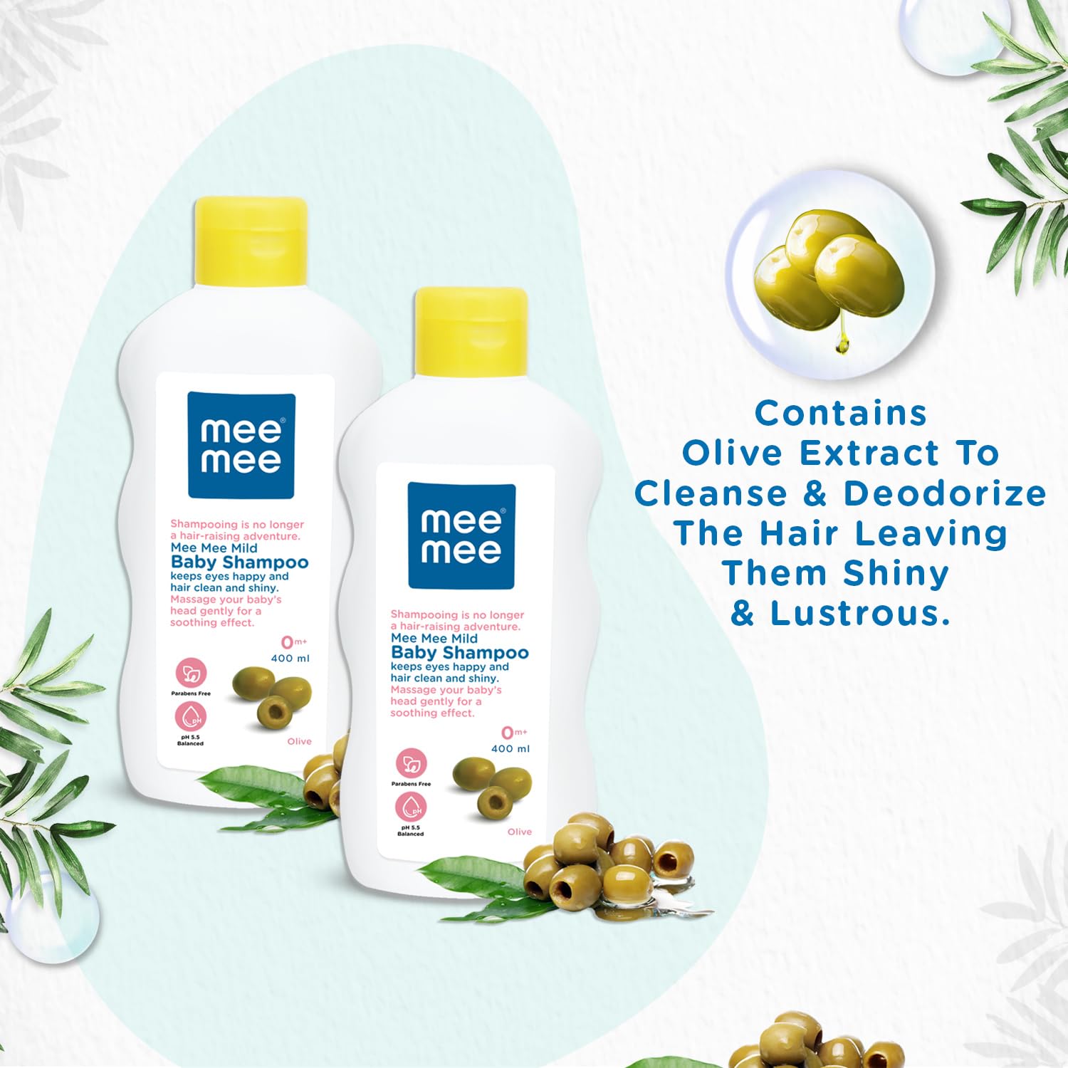Mee Mee Gentle Baby Shampoo - 400 ml (Pack of 2)