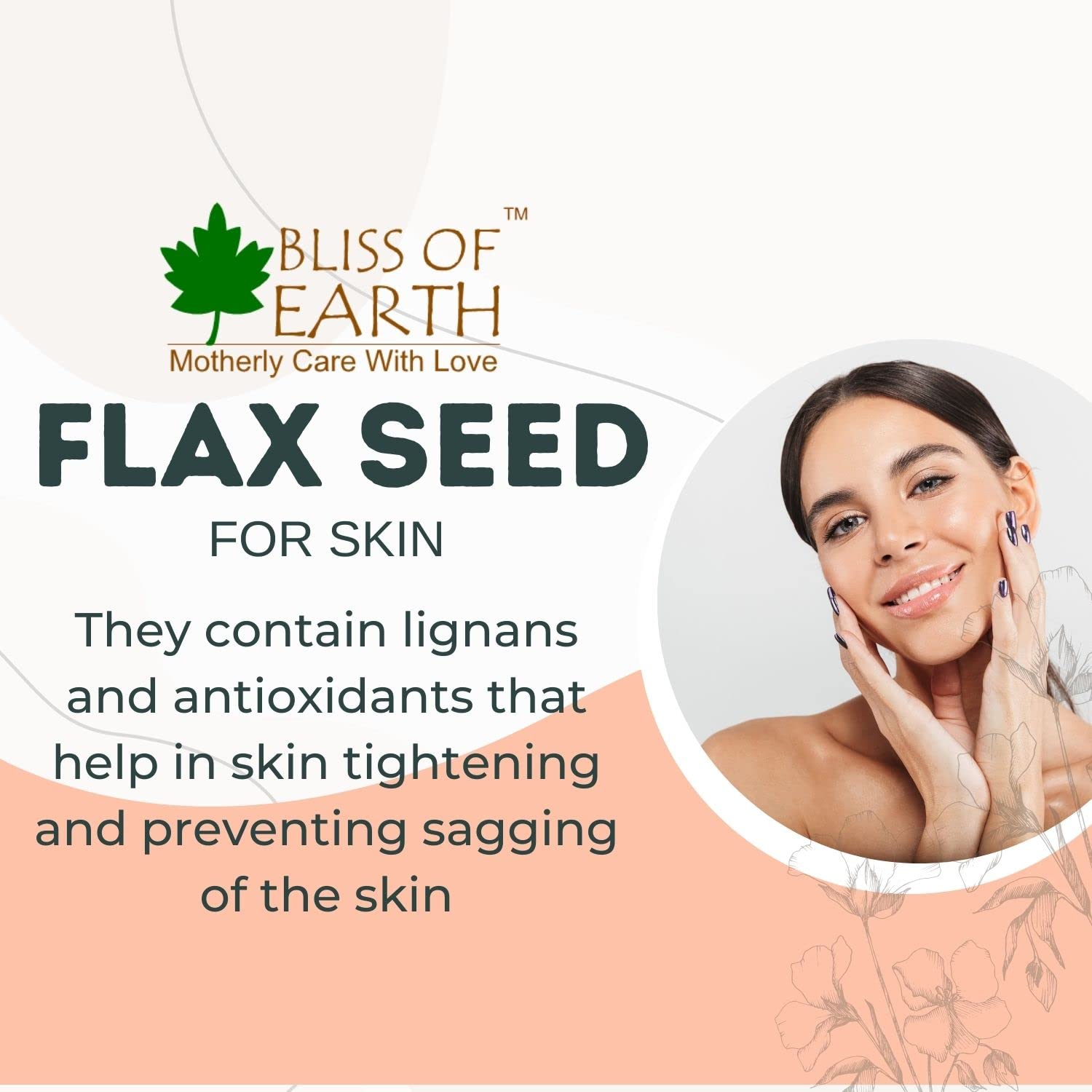 Bliss of Earth Organic Flax Seeds, 600g Pack, Raw Whole Flaxseed for Cooking and Baking, High in Omega-3 Fatty Acids, Gluten-Free, Non-GMO, Rich Source of Fiber and Protein, Superfood for Health