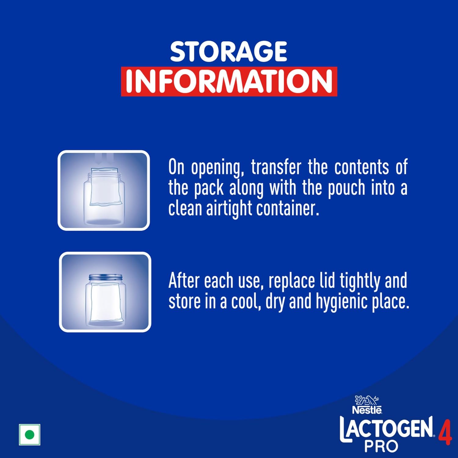 Lactogen Pro 4, Follow-Up Formula With Iron, Whey Protein And Vitamins, After 18 Months Up To 24 Months, Bag-In-Box Pack, 400g.