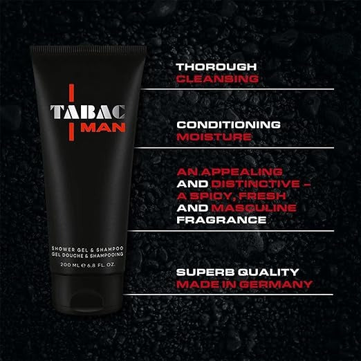 Tabac Man Shampoo & Shower Gel for Men - 200 ml