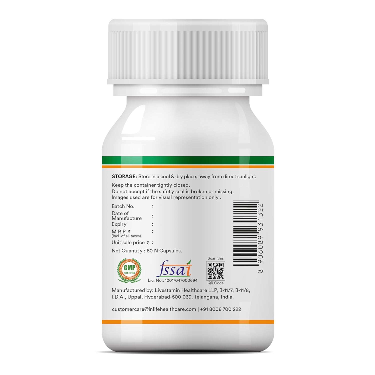 INLIFE Prebiotic and Probiotics Forte Supplement for Men & Women 25 billion CFU with 14 Strains | Digestion Gut & Immunity Health Supplement - 60 Capsules (Pack of 1)