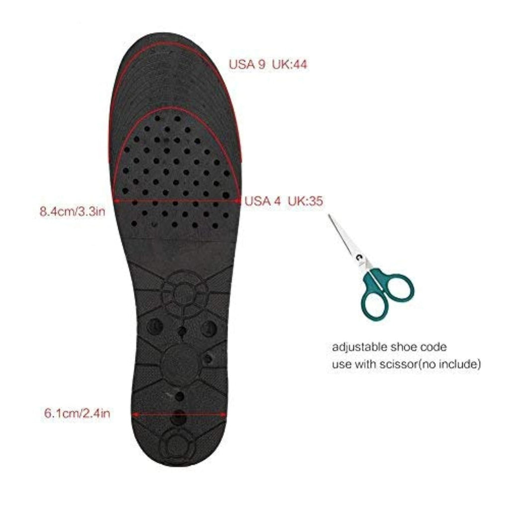 Purastep 4 Layers 9 cm (3.5 Inch) Height Increasing Shoes Insoles - For Men And Women - 1 Pair