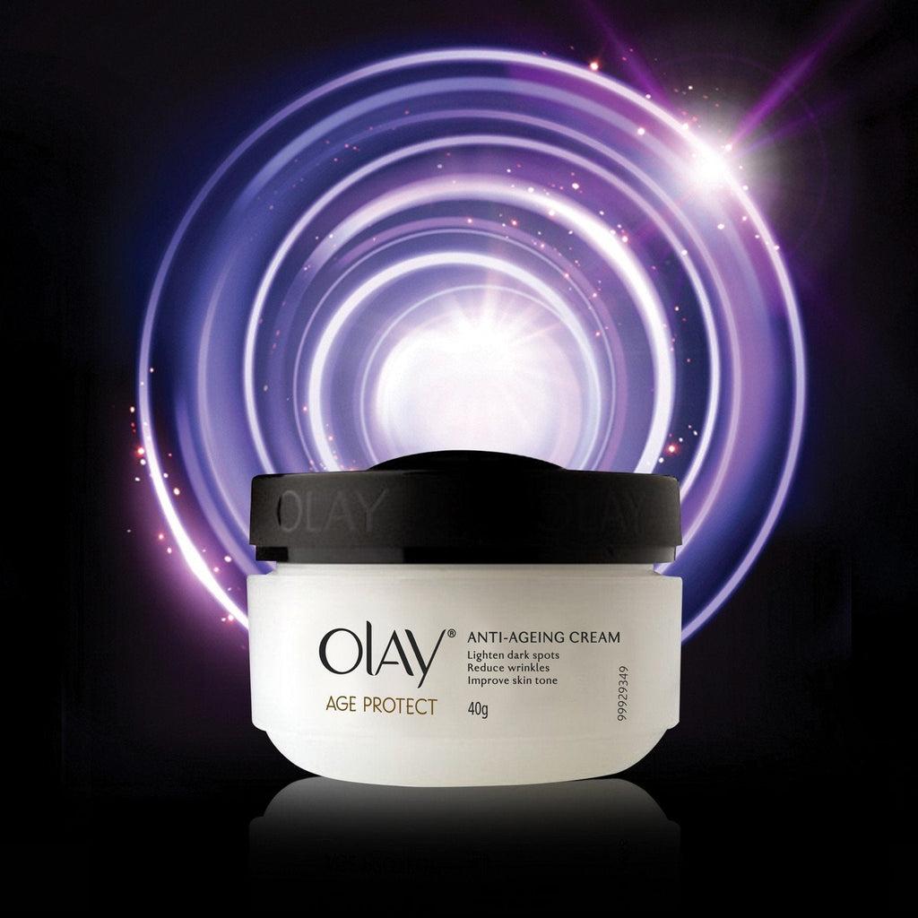 Olay Age Protect |with Salicylic Acid, Aloe Vera Extract, BHA |Stimulates skin's renewal process, gives radiant, younger looking skin |Suitable for Normal, Dry, Oily & Combination skin |40 gm