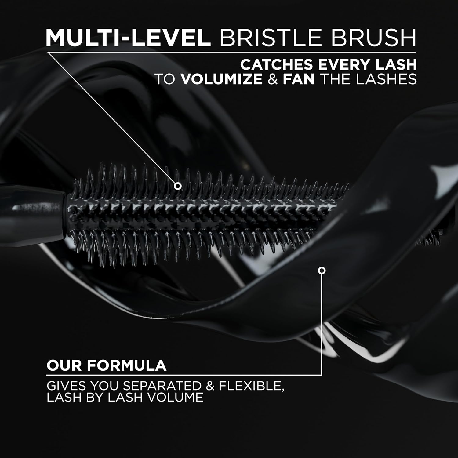 Lâ€™Oreal Paris Voluminous Panorama Waterproof Mascara Volumizing, Clump Free, Smudge free, Long-lasting, Black, 9.9ml