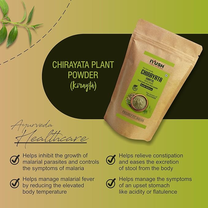 Iyush Herbal Ayurveda Chirayata Powder Kirayta - 900 gms