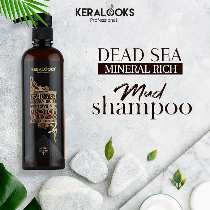Keralooks Dead Sea Mineral Rich Scalp & Hair Protein Mud Shampoo - 500 ml