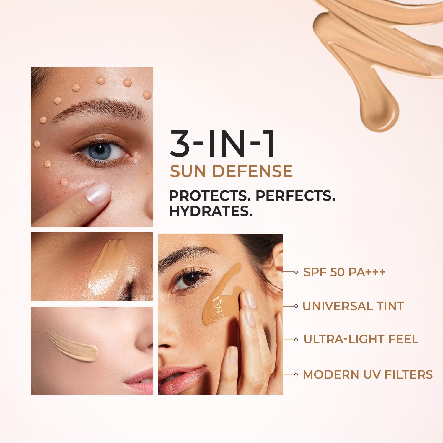 Aqua Fusion Sunscreen SPF50 PA+++ | 5X Protection | Infused with Himalayan Spring Water | Non-Greasy, For All Skin Types - 30ml