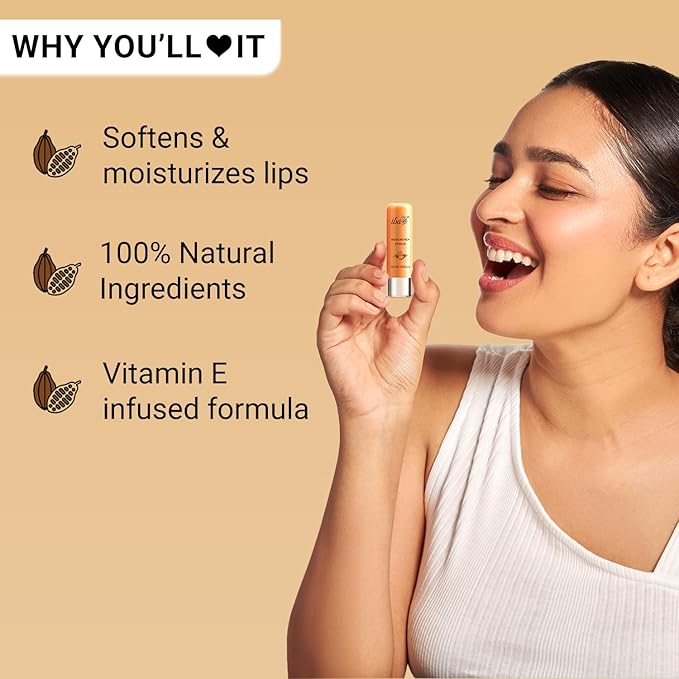 Iba Pure Lips Moisture Rich Lip Balm - Cocoa Vanilla - 4.5 Gms