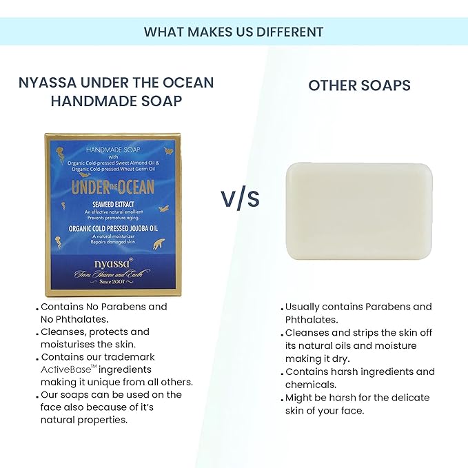 Nyassa Under the Ocean Natural Bathing Handmade Soap - 150 Gms