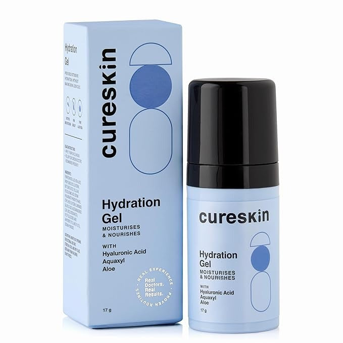 Cureskin Hydration Gel with Hyaluronic Acid Aquaxyl Aloe - 17 gms