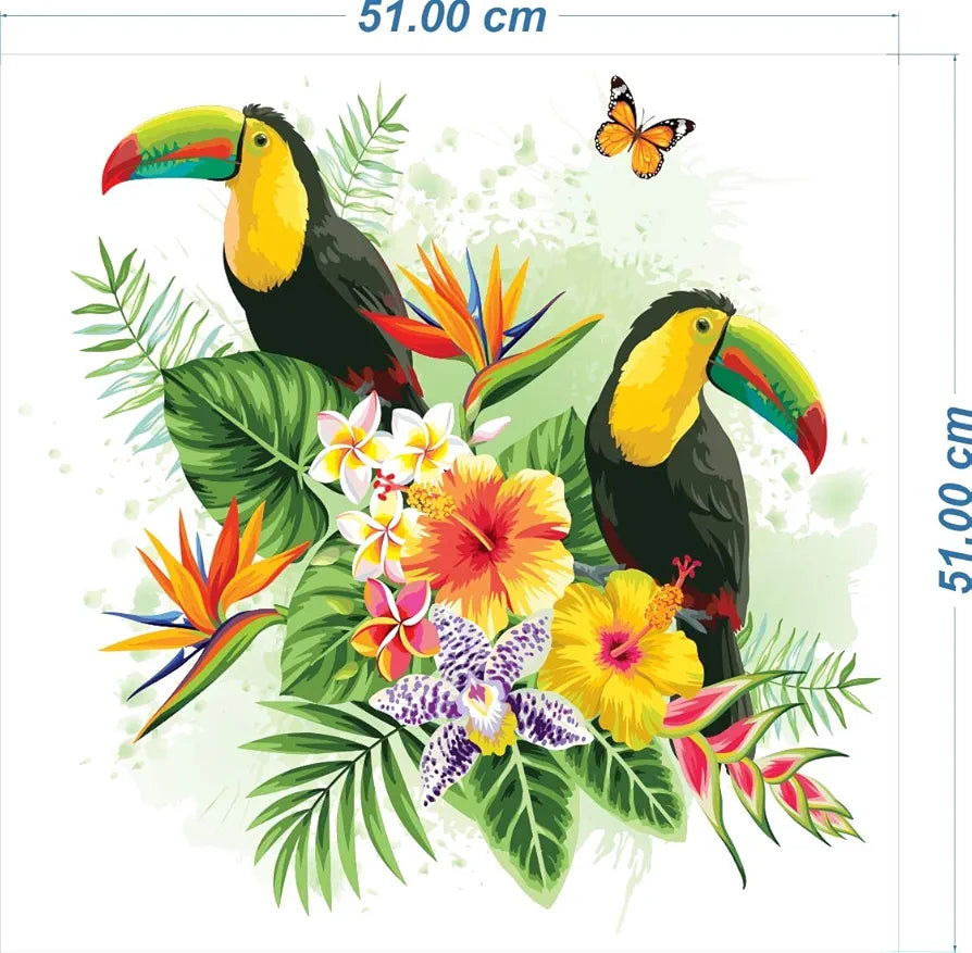Rangoli White Glossy Vinyl Wall Sticker Premium Self-Adhesive Waterproof Parent-2 Design-7