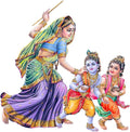 Rangoli White Glossy Vinyl Wall Sticker Premium Self-Adhesive Waterproof Parent-14 Design-14