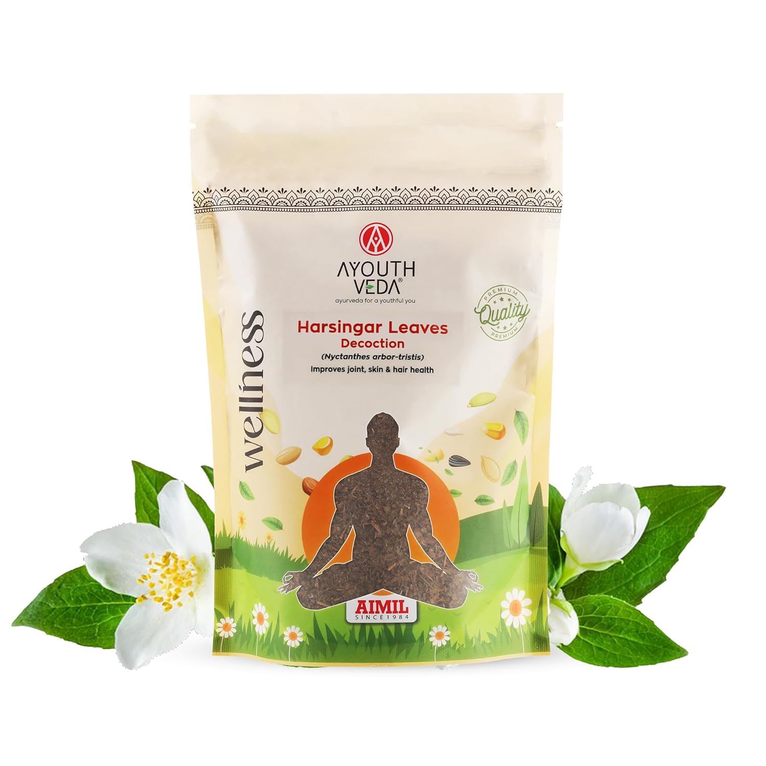 Ayouthveda Harsingar Leaves Decoction – Ayurvedic Decoction for Joint, Skin, & Hair Health - Net Qty: 200g