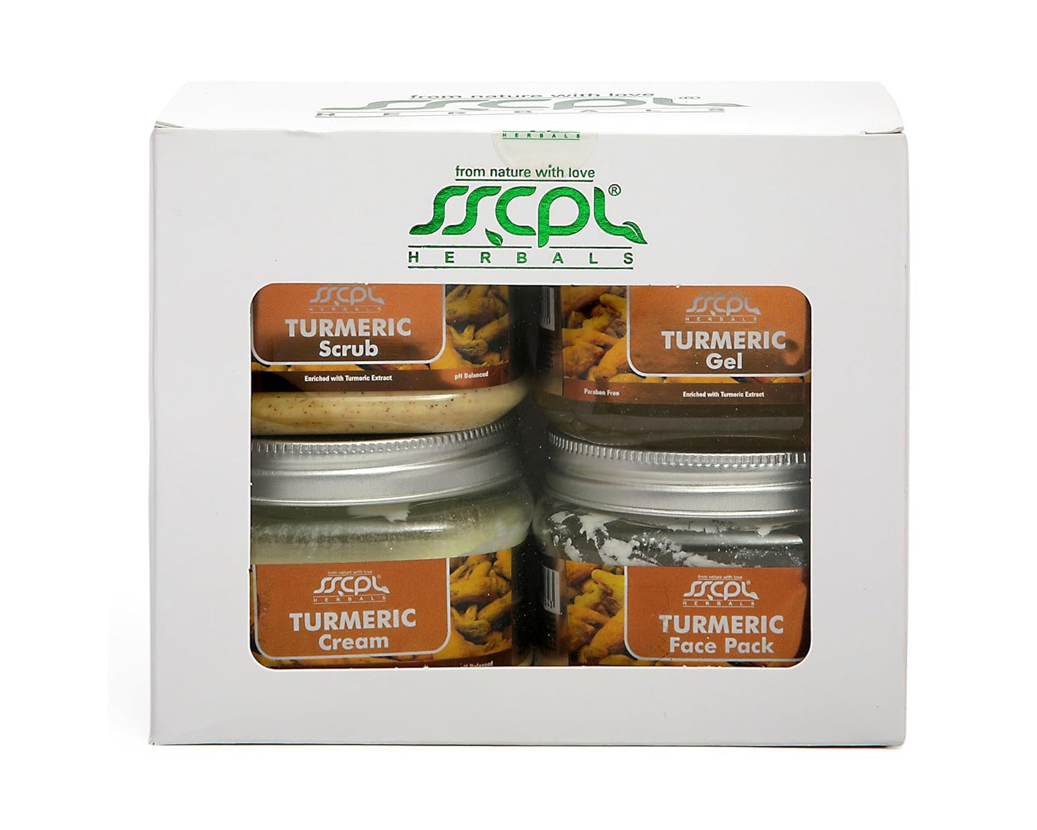 Sscpl Herbals Turmeric Facial Kit - 150 gms (Pack of 4)