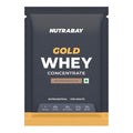 Nutrabay Gold Whey Protein Concentrate Powder 25g Protein, 5.3g BCAA â€“ Easy to Digest, NABL Lab Tested â€“ Muscle Growth & Recovery â€“ 35g, Rich Chocolate Creme | Trustified Certified 100% Authentic