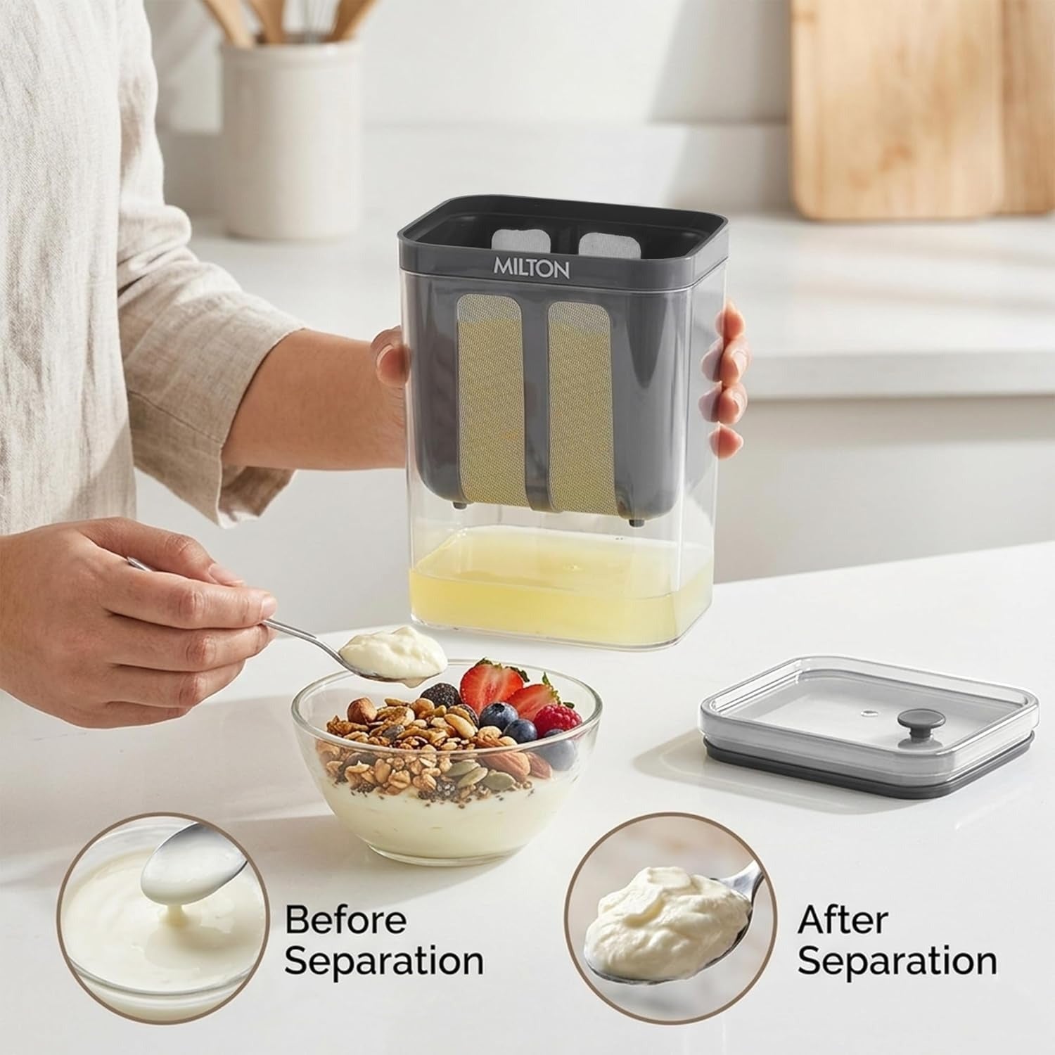 Milton 2-in-1 Greek Yogurt & Hung Curd Maker