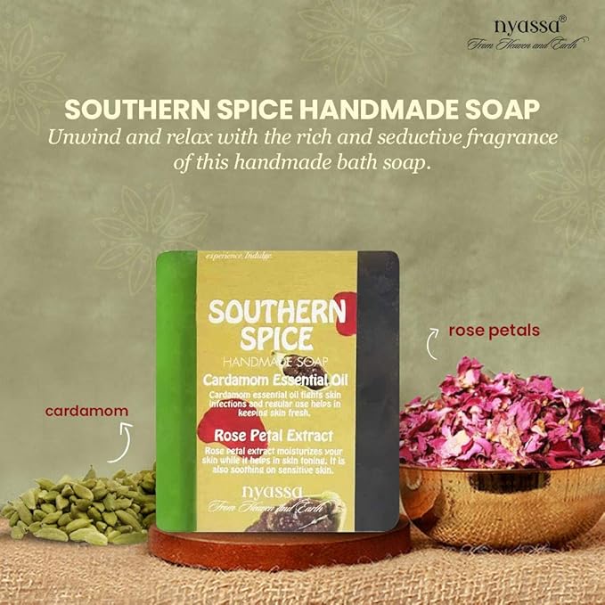 Nyassa Southern Spice Natural Bathing Handmade Soap - 150 Gms
