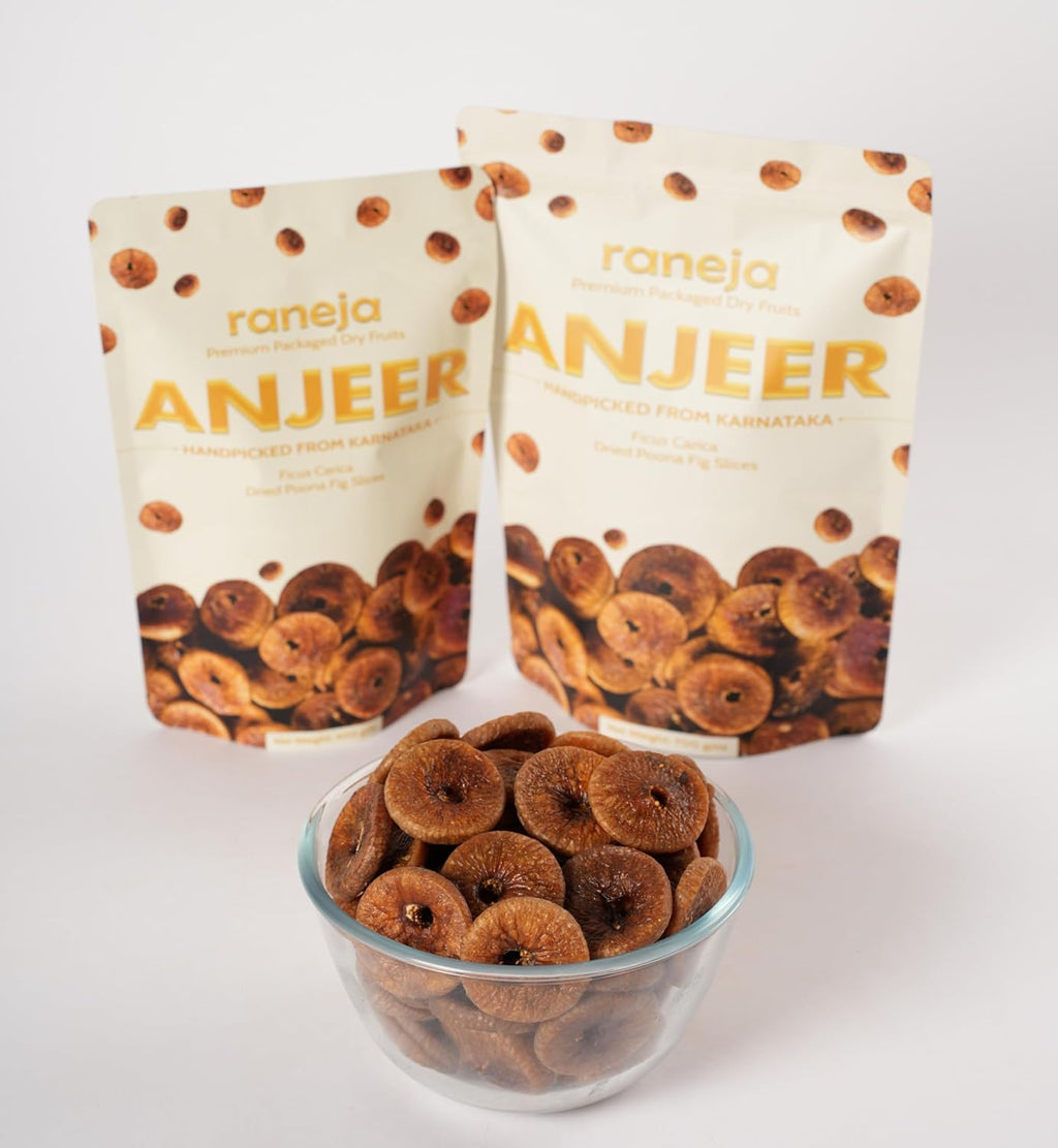 RANEJA Premium Dried Afghani Anjeer 400g | 100% Natural Healthy Snack Rich in Essential Nutrients | Perfect for Daily Snacking, Breakfast, Baking & Smoothies | Hygienically Packed