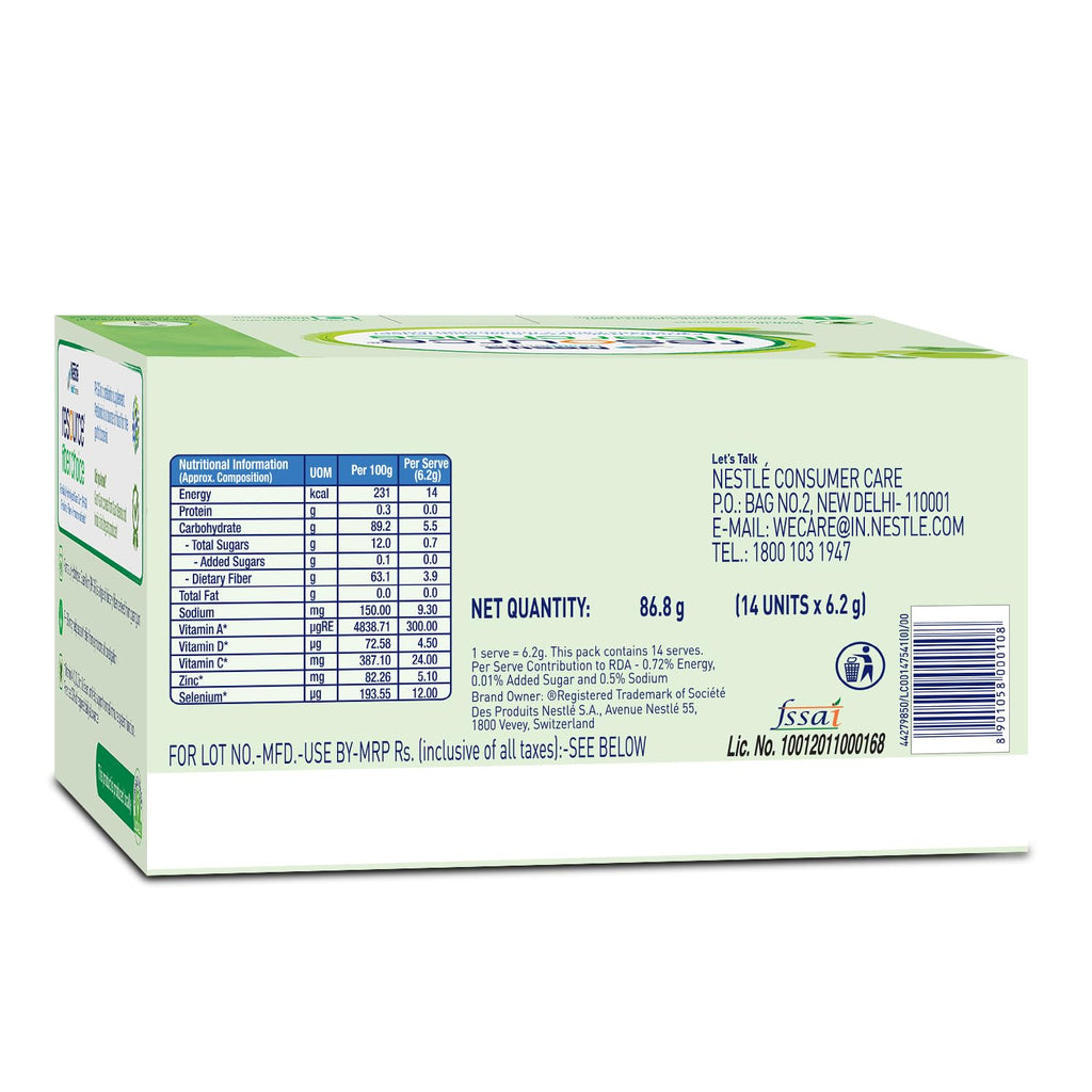 Resource Nestle Fiber Choice | Partially Hydrolyzed Guar Gum (Phgg), Prebiotic Fiber + Immunonutrients* | Contains 14 Sachets | 86.8g
