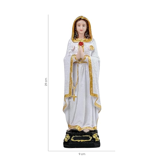 Newven Rosa Mistica Showpiece Idol Christian Statues Mother Figurine