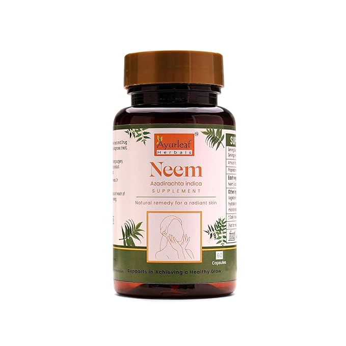 Ayurleaf Herbals Neem Capsules - 60 Caps